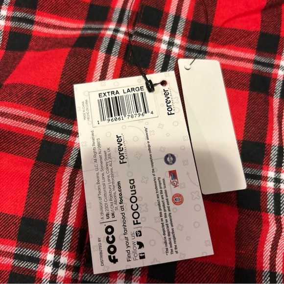 FOCO Mens Size XL Louisville Cardinals Flannel Plaid Long Sleeve Button Up Shirt - Picture 3 of 10